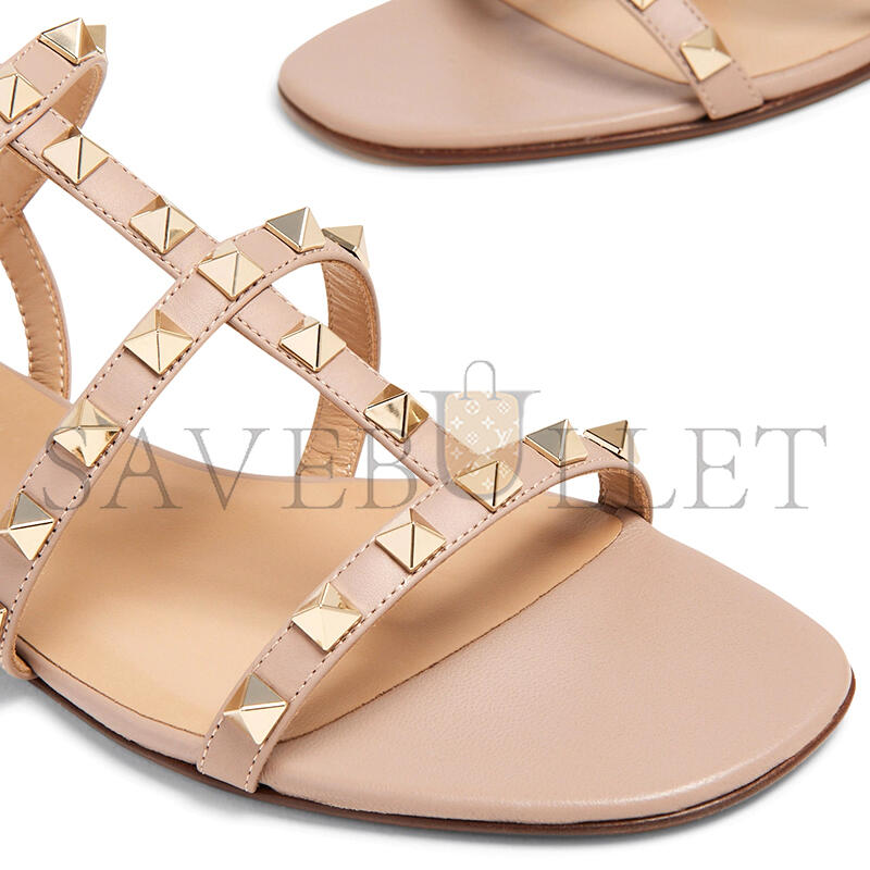 VALENTINO GARAVANI ROCKSTUD LEATHER SANDALS WS0A05VODP45